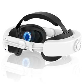 Adjustable Head Strap Compatible with Oculus/Meta Quest 3 VR Accessories Charging Headband Pressure-free Elite Strap with 6000mAh Rechargeable Ba