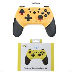 Compatible Nintendo Switch Controller Wireless Bluetooth Gamepads For Nintendo Switch Pro OLED Console Control Joystick (Ships From: China, Color: Yellow With  BOX)
