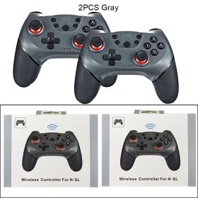 Compatible Nintendo Switch Controller Wireless Bluetooth Gamepads For Nintendo Switch Pro OLED Console Control Joystick (Ships From: China, Color: 2PC Gray With  BOX)