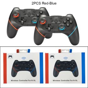 Compatible Nintendo Switch Controller Wireless Bluetooth Gamepads For Nintendo Switch Pro OLED Console Control Joystick (Ships From: China, Color: 2PC RedBlue With BOX)