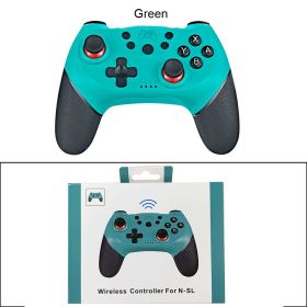 Compatible Nintendo Switch Controller Wireless Bluetooth Gamepads For Nintendo Switch Pro OLED Console Control Joystick (Ships From: China, Color: Green With  BOX)