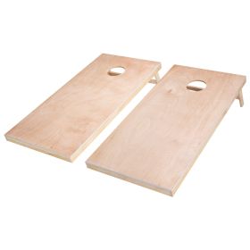 Cornhole Set, 4x2 ft Corn Hole Game Boards, Solid Wood Portable Toss Board, Indoor and Outdoor Cornhole Play for Adults (Package Content: 2 Boards+1 Carrying Bag)