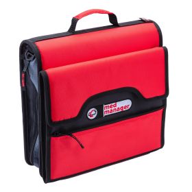 Medium Portable Medical Binder / Organizer (Color: Red)