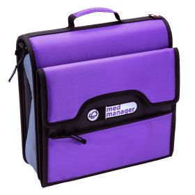 Medium Portable Medical Binder / Organizer (Color: Purple)